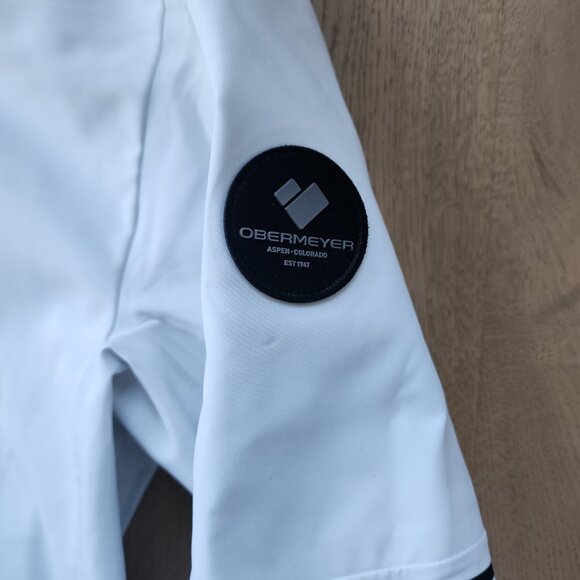 Men's white Obermeyer ski jacket size L - Picture 4 of 14